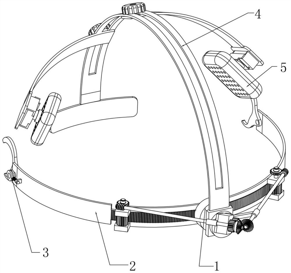 Positionable skull defect protection device