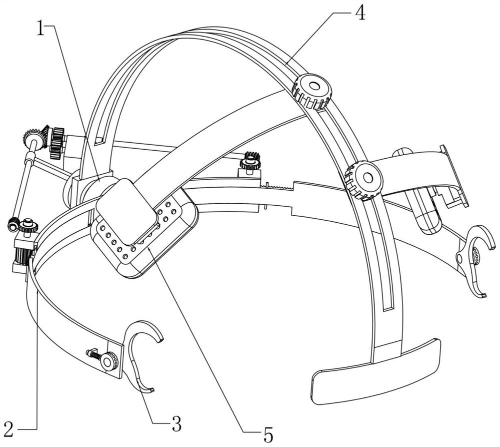 Positionable skull defect protection device