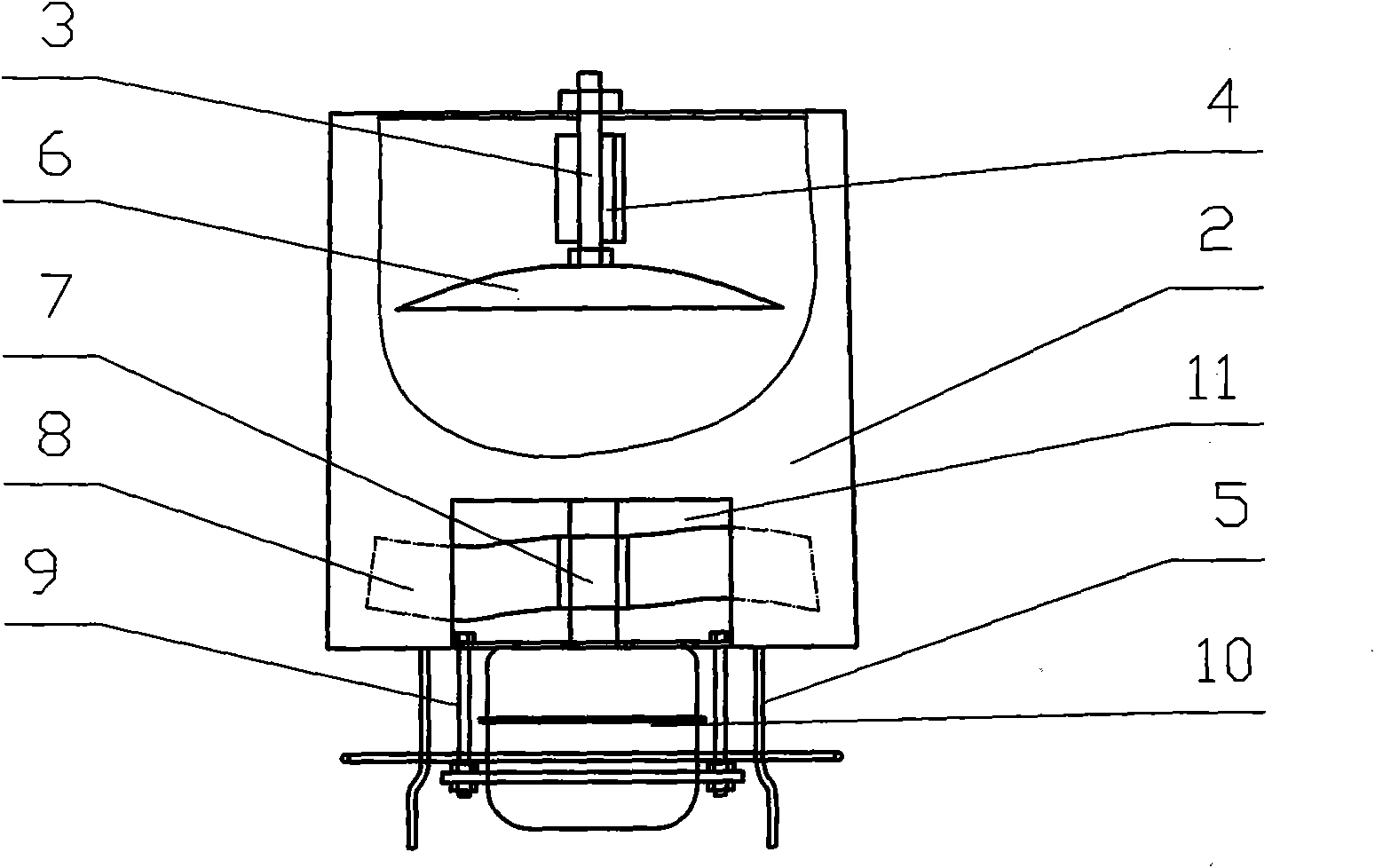 Cotton separating device