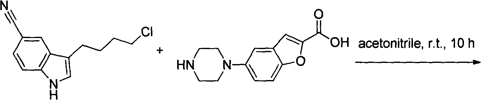 Method for preparing vilazodone