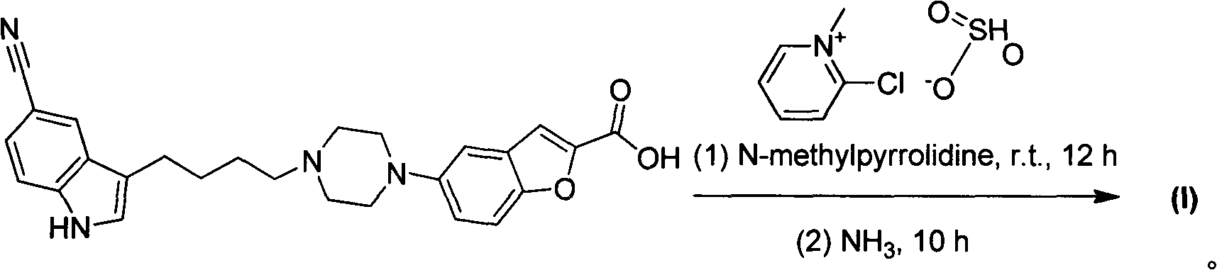 Method for preparing vilazodone