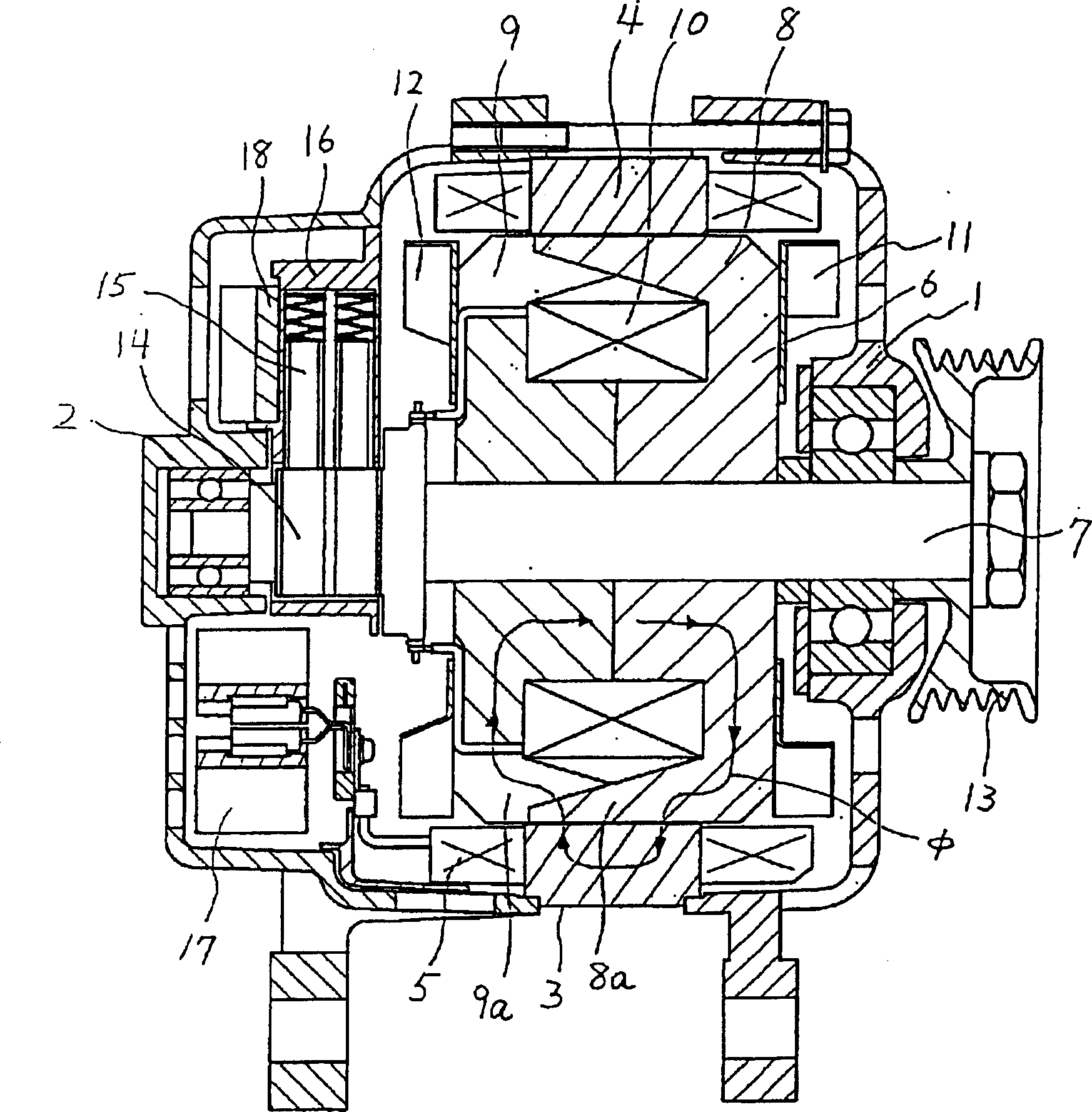 AC generator for vehicle