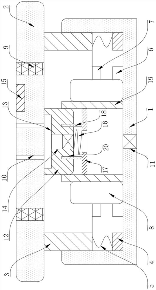 Energy-saving self-lightening type anti-skidding street brick