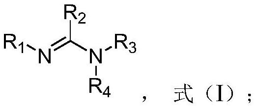 CO2 oil displacement method adopting amidino compound