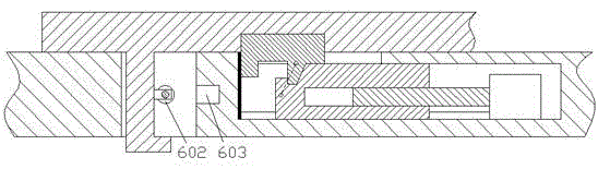 Computer cabinet with guide rail groove and buffer cushion