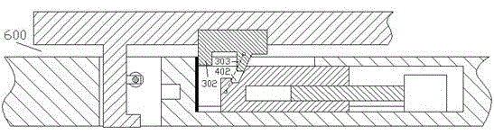 Computer cabinet with guide rail groove and buffer cushion