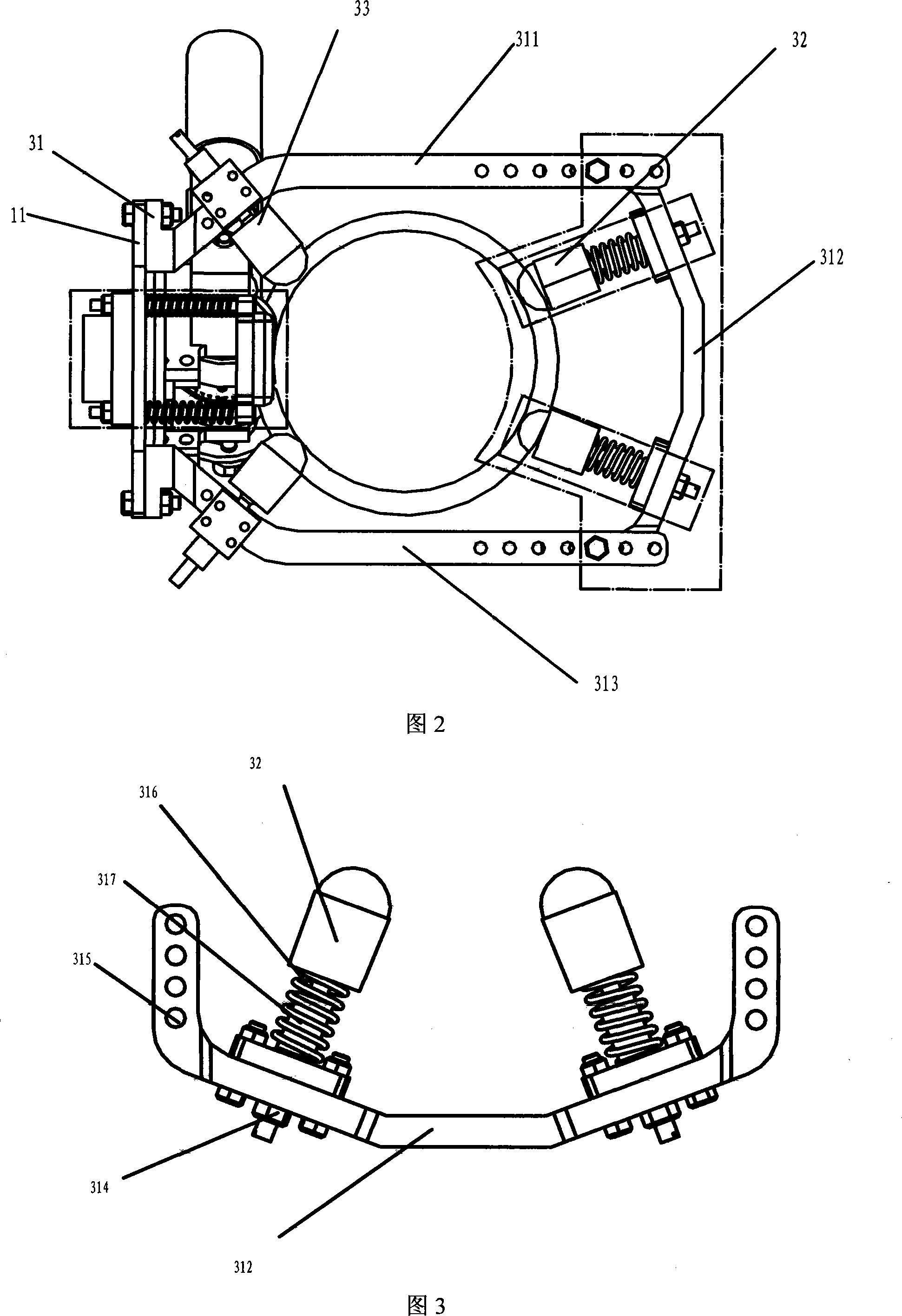 Scroll cable detecting robot