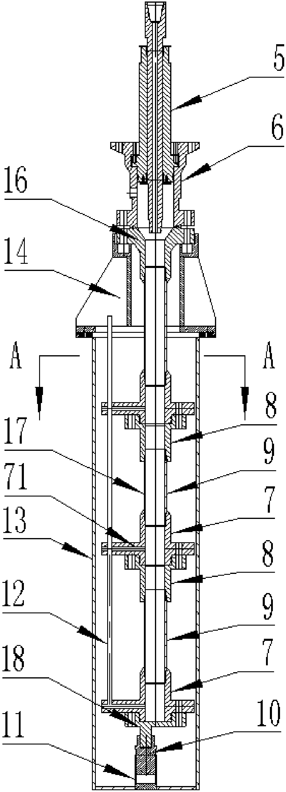 Pile foundation type test well building method