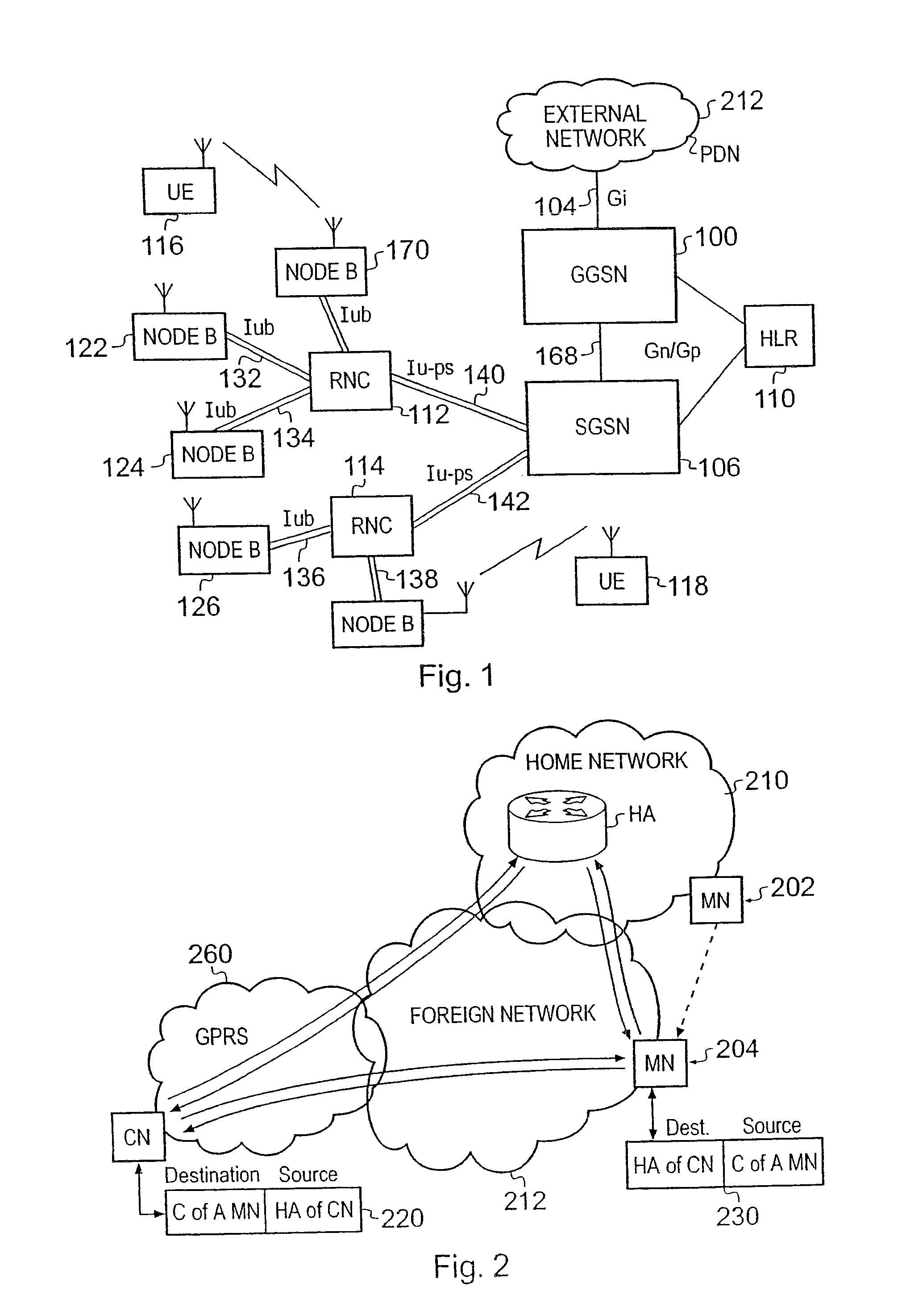 Telecommunications system and method for communicating internet packets between an external packet data communications network and a packet radio network