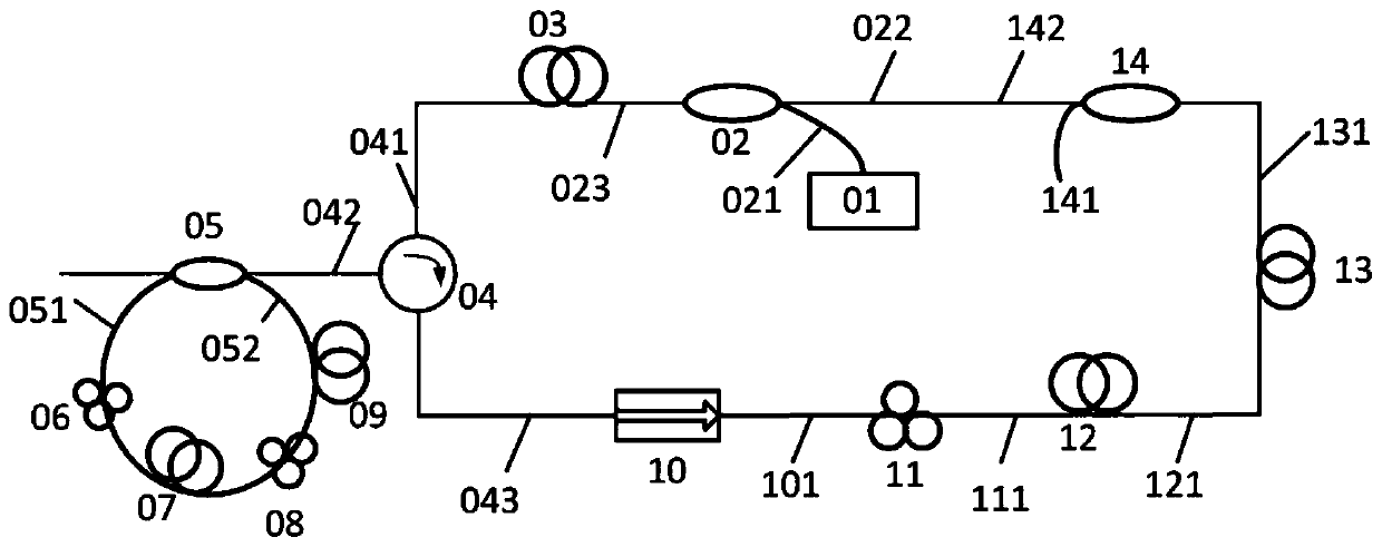 Tunable multi-wavelength fiber laser with variable all-fiber wavelength interval