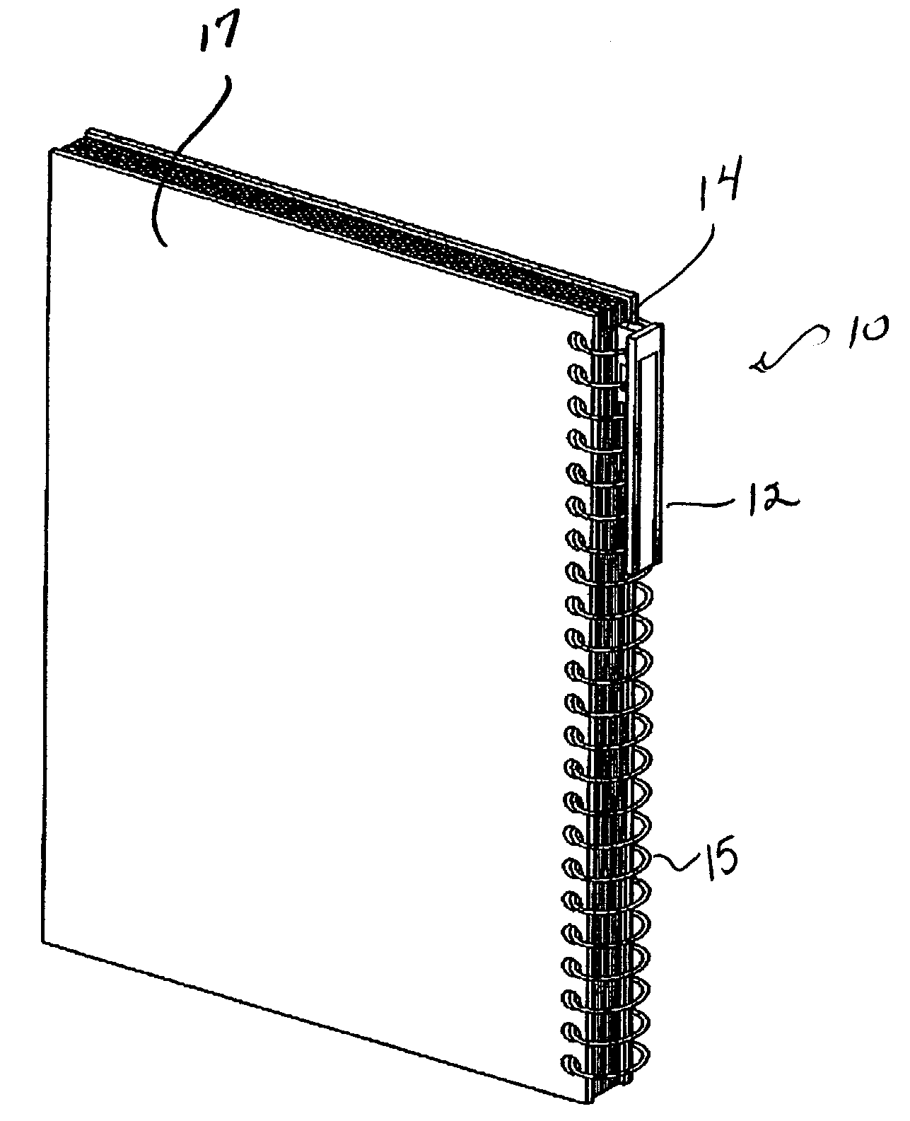 Labeling device for bound materials