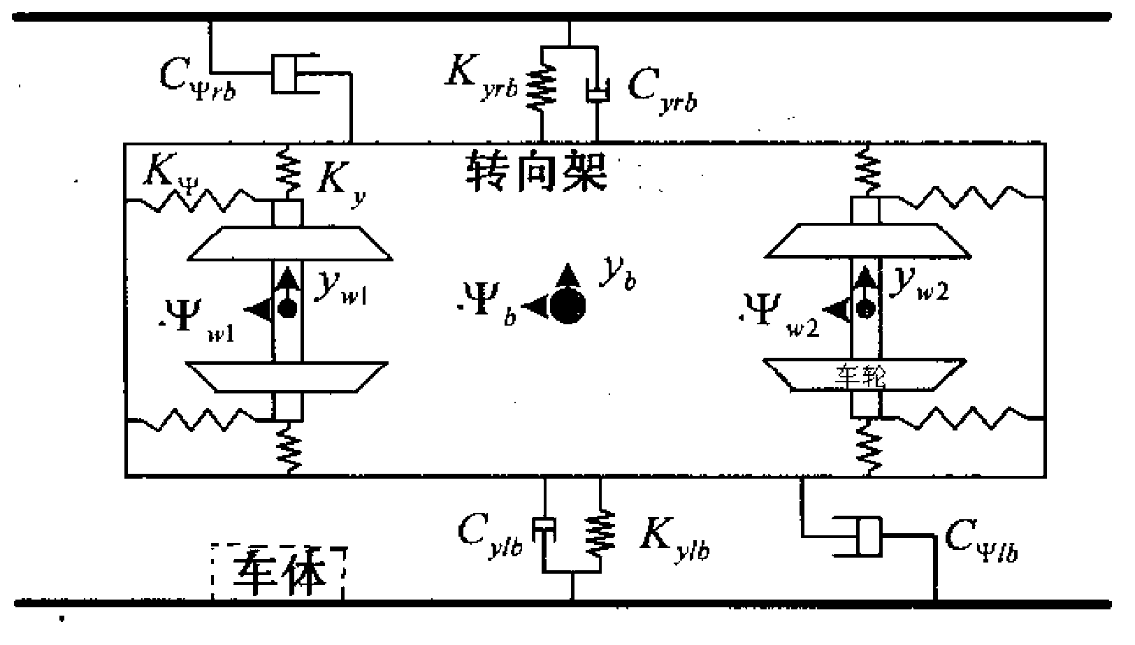 Transverse track irregularity detecting method based on observer