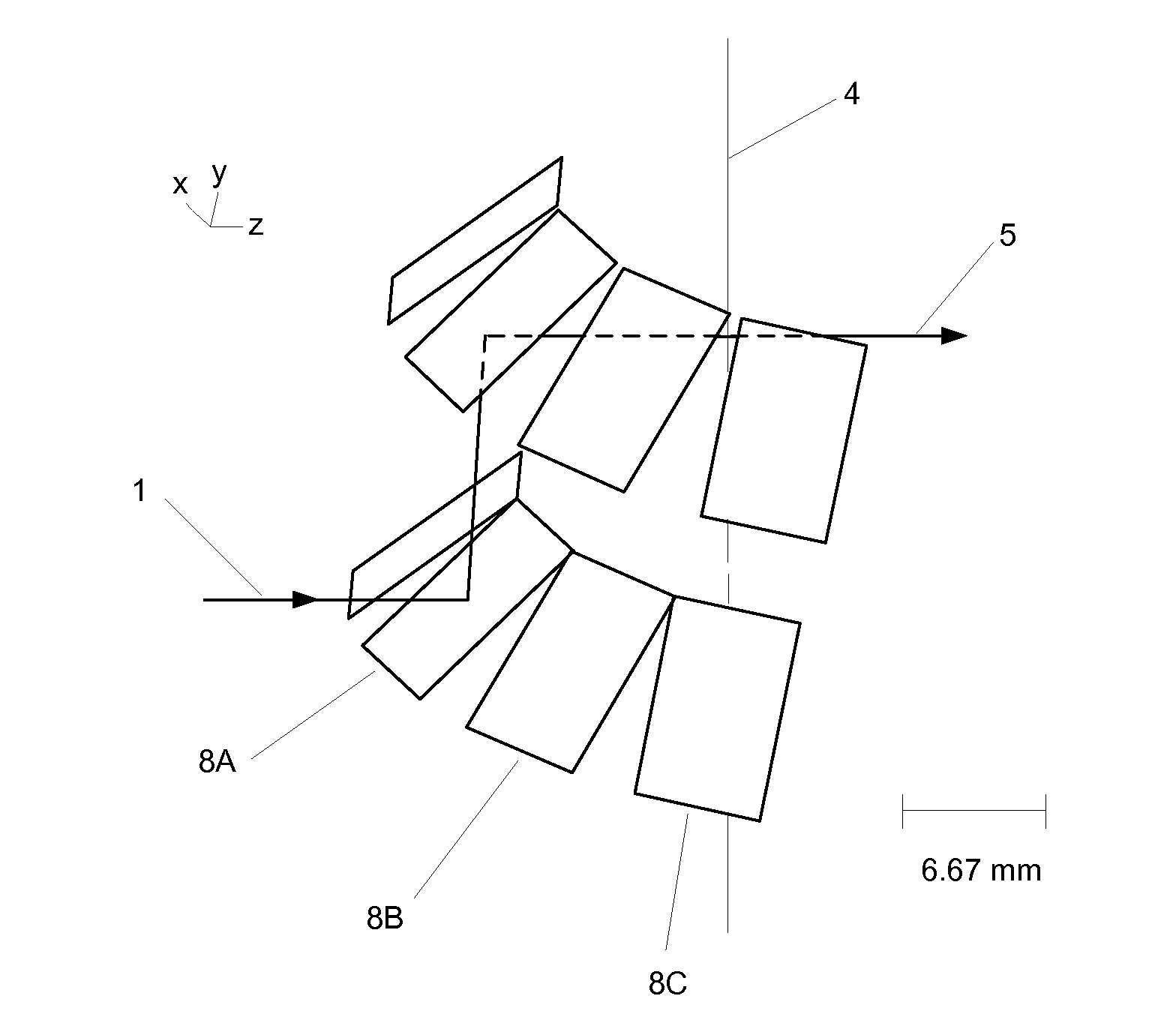 Optical Pattern Generator Using a Single Rotating Optical Component with Ray-Symmetry-Induced Image Stability