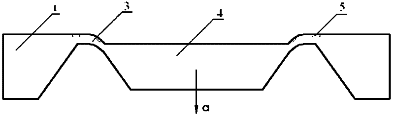 A hole-slit double-bridge acceleration sensor chip and its preparation method