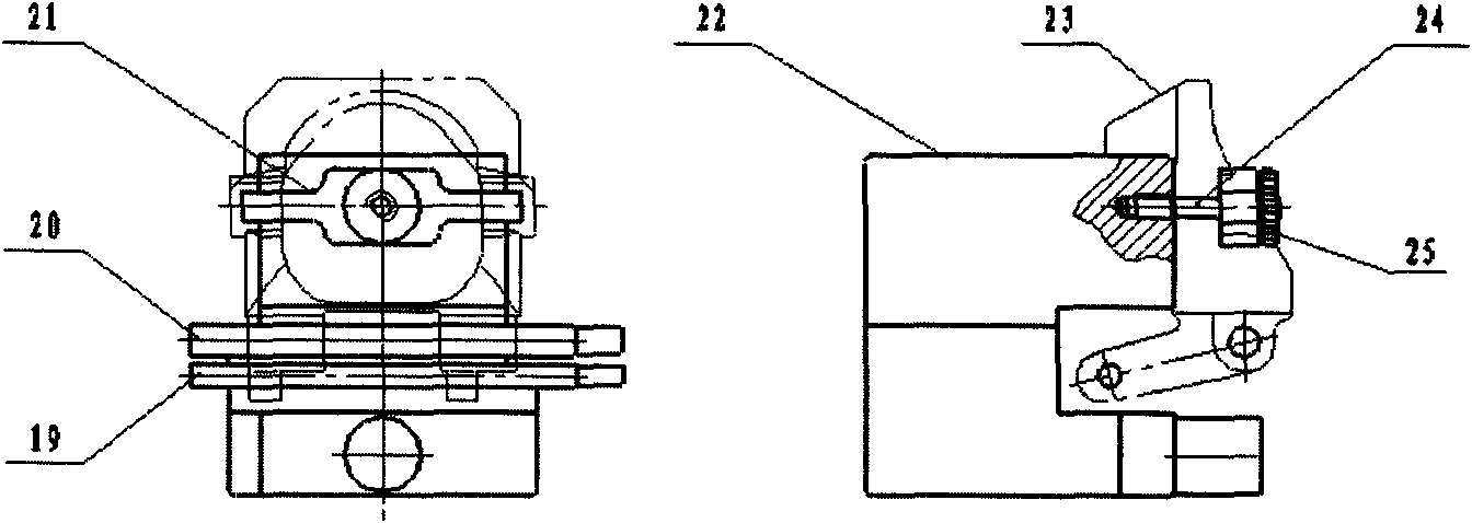 Adjustable and movable lever indicator bracket on test flat plate and application method thereof