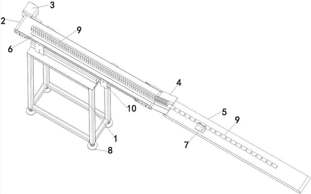 Feeding device for magnetic shoe chamfering and grinding and implementation method thereof