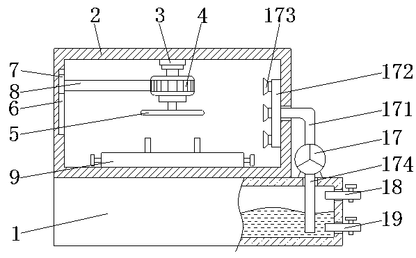 Grinding device for processing bamboo chopsticks