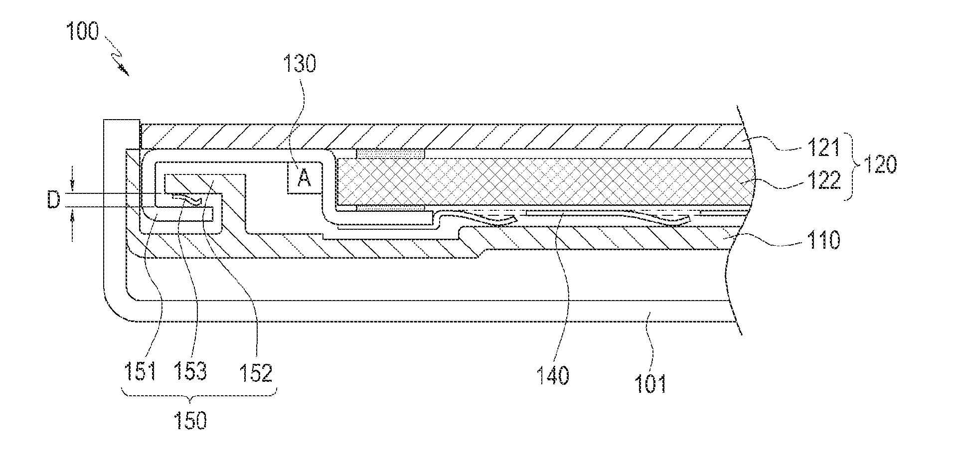 Electronic device having floating panel