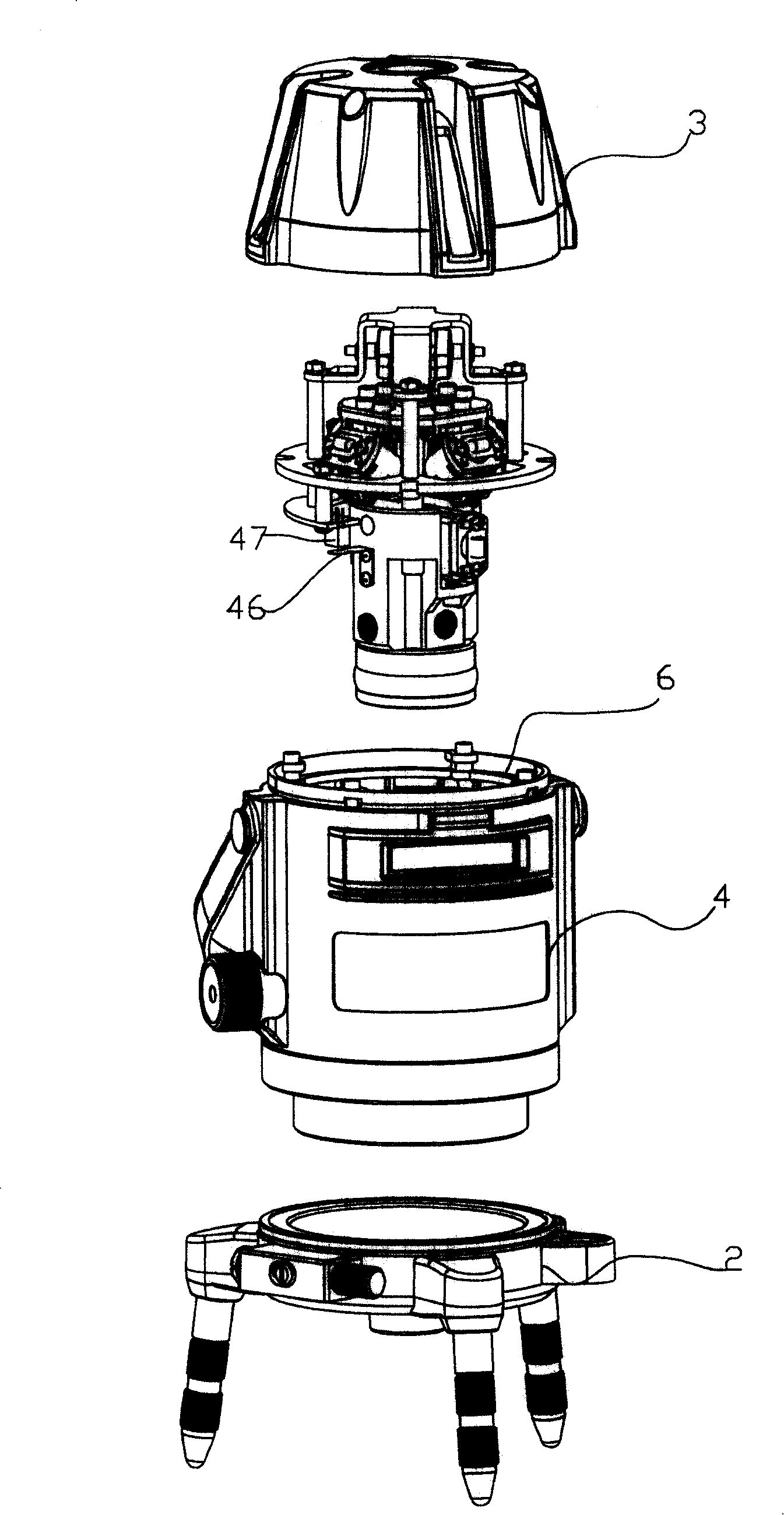 Laser self-adjusting demarcation device