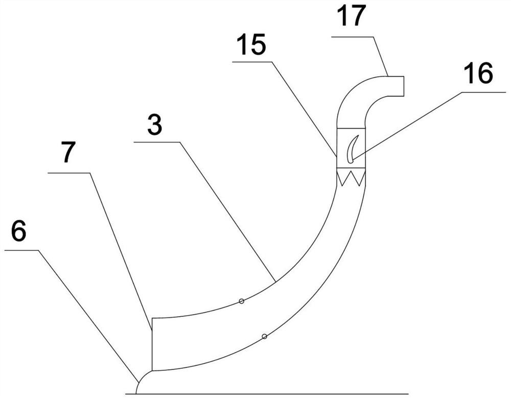 Circumferentially-biased high-speed centrifugal impeller for inhibiting separation of boundary layer