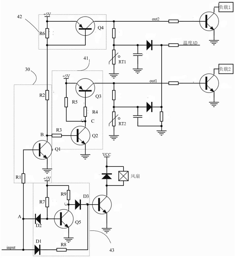 io output port expansion circuit and household appliances