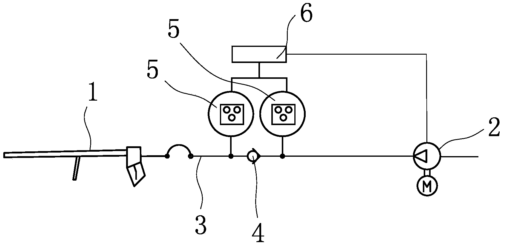 High pressure water gun pump station gunlock interlocking control method