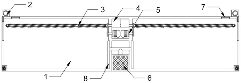 Finished product dust prevention and odor removal device for garment production