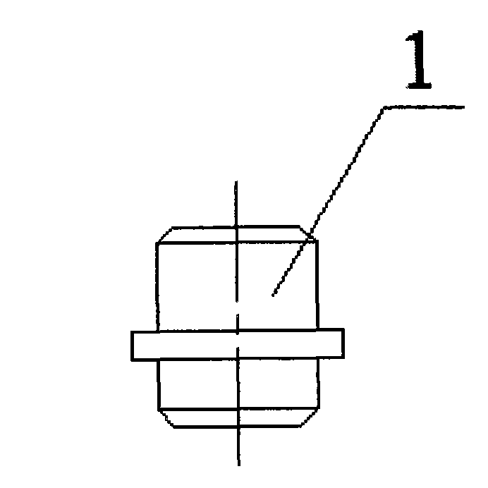 Clamp with one surface and two pins and manufacture method thereof