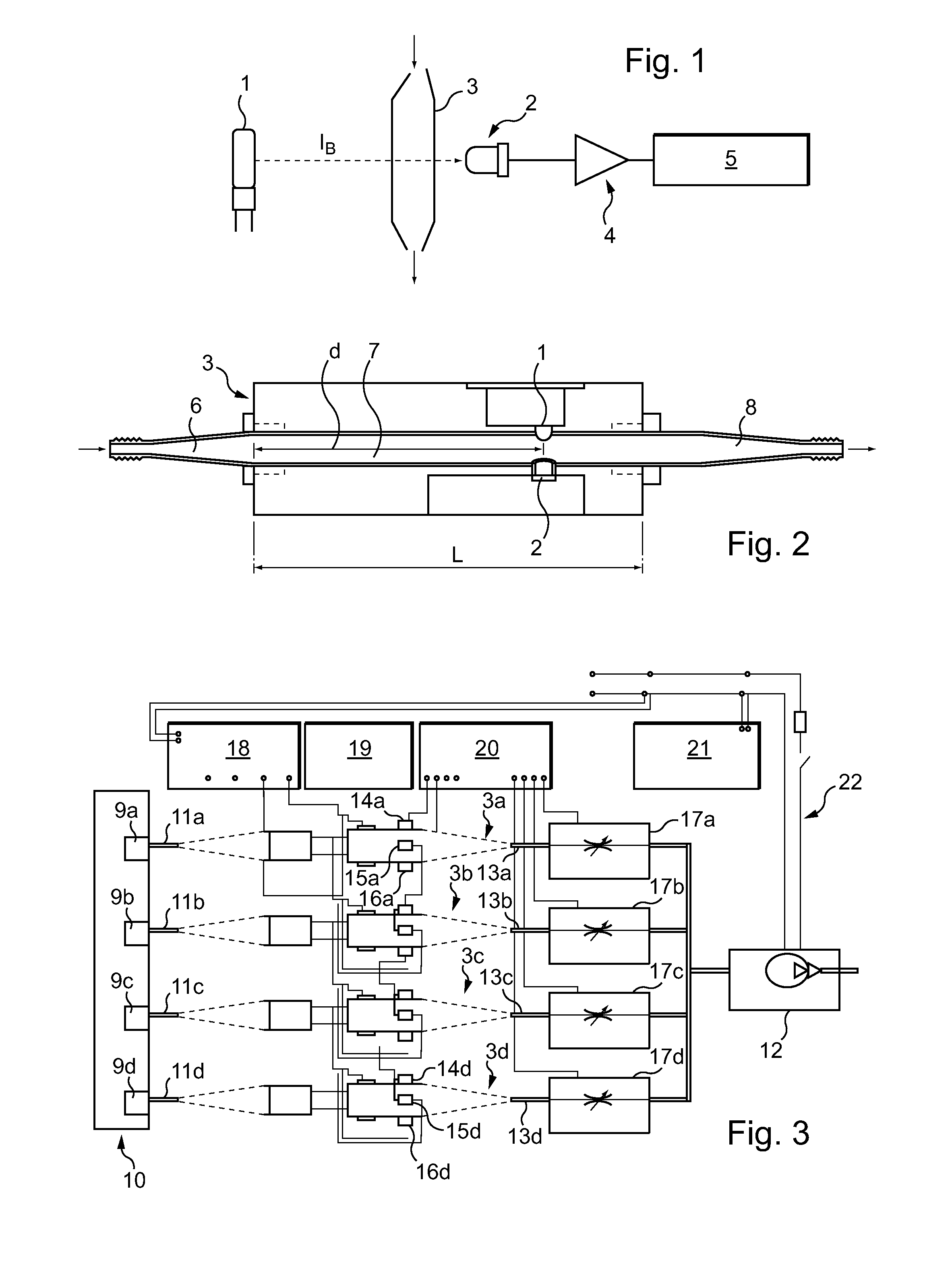 Method and device for measuring the concentration of extinguishing agent in a fire zone