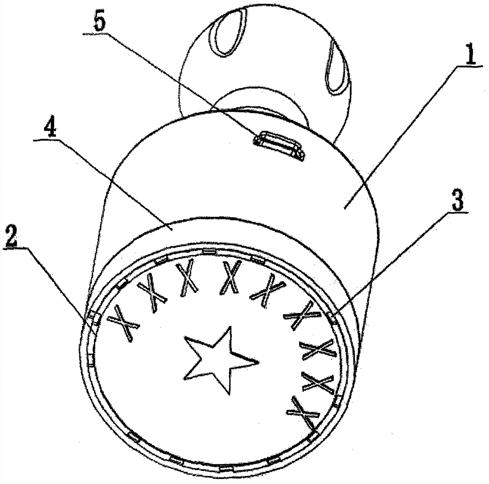 A kind of official seal with rotatable outer ring and encryption method thereof