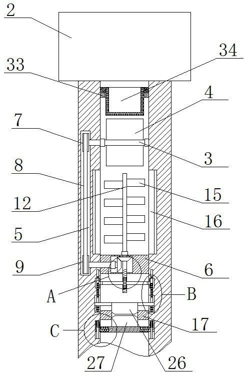 Hollow rod watering viscosity reduction device