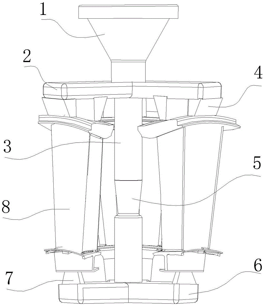 A precision casting gating system