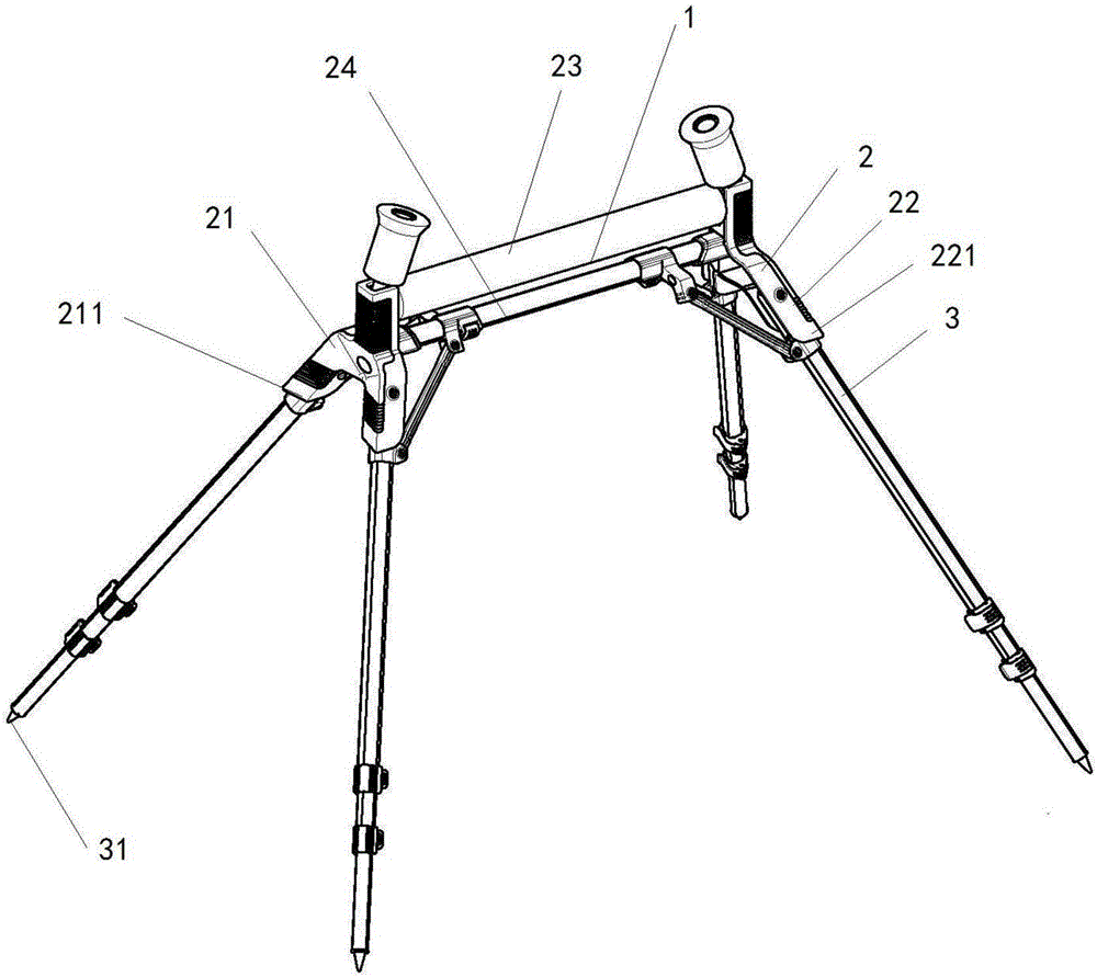 Novel rolling wheel support