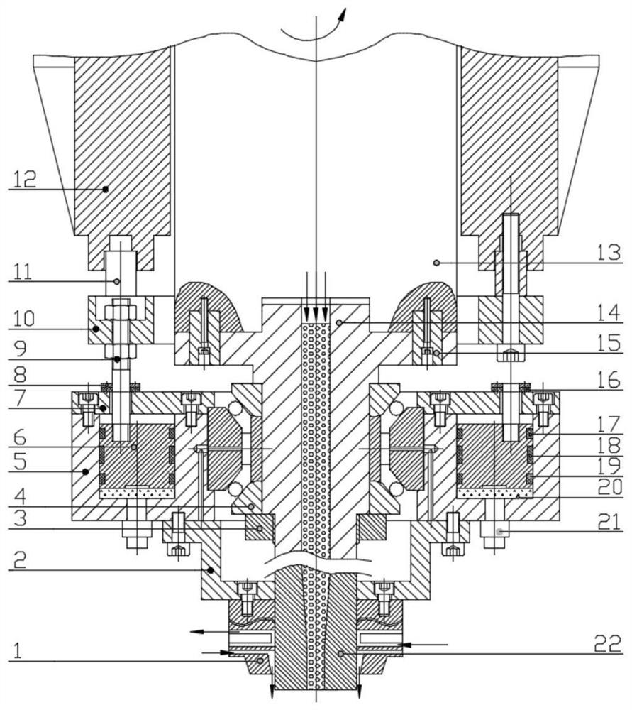 Rotary tool head and floating device