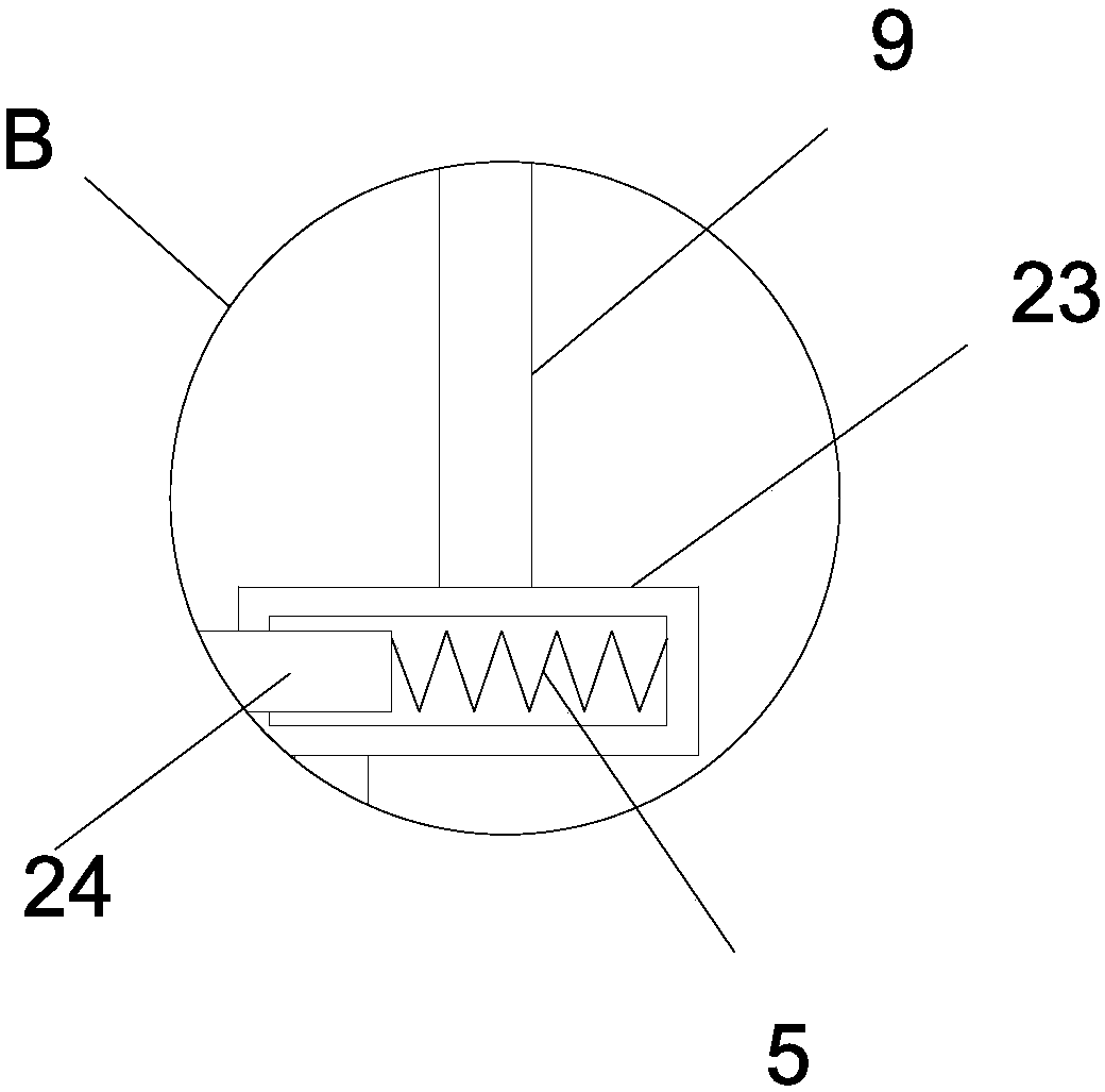 Drilling device with protecting function