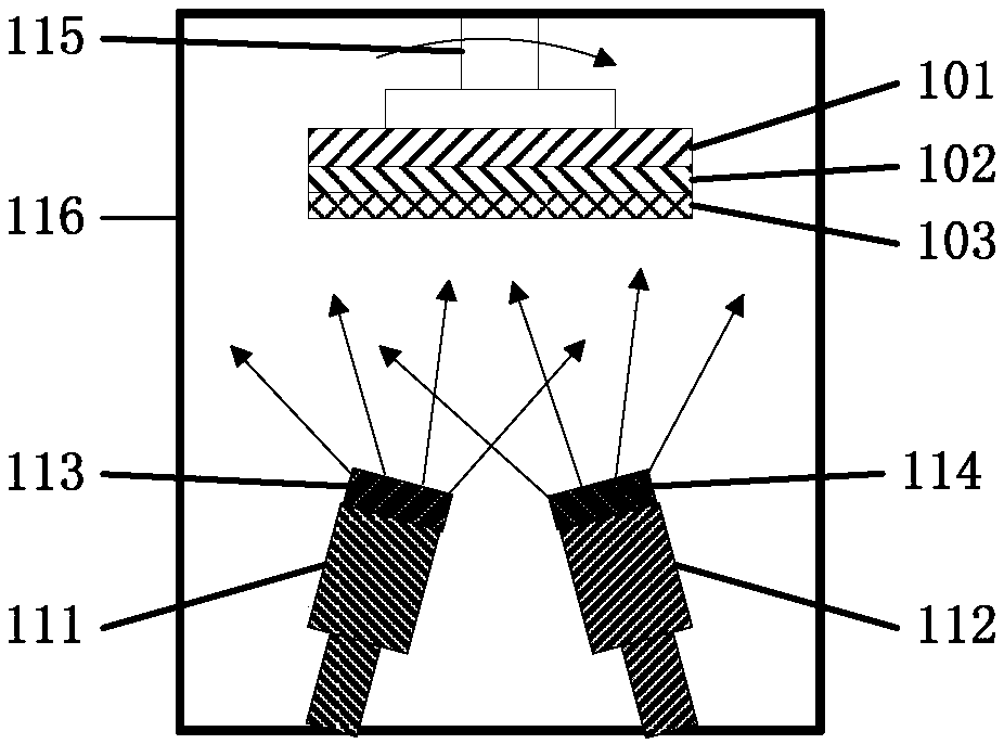 Inorganic metallic oxide thin-film with composite crystal form and manufacturing method thereof