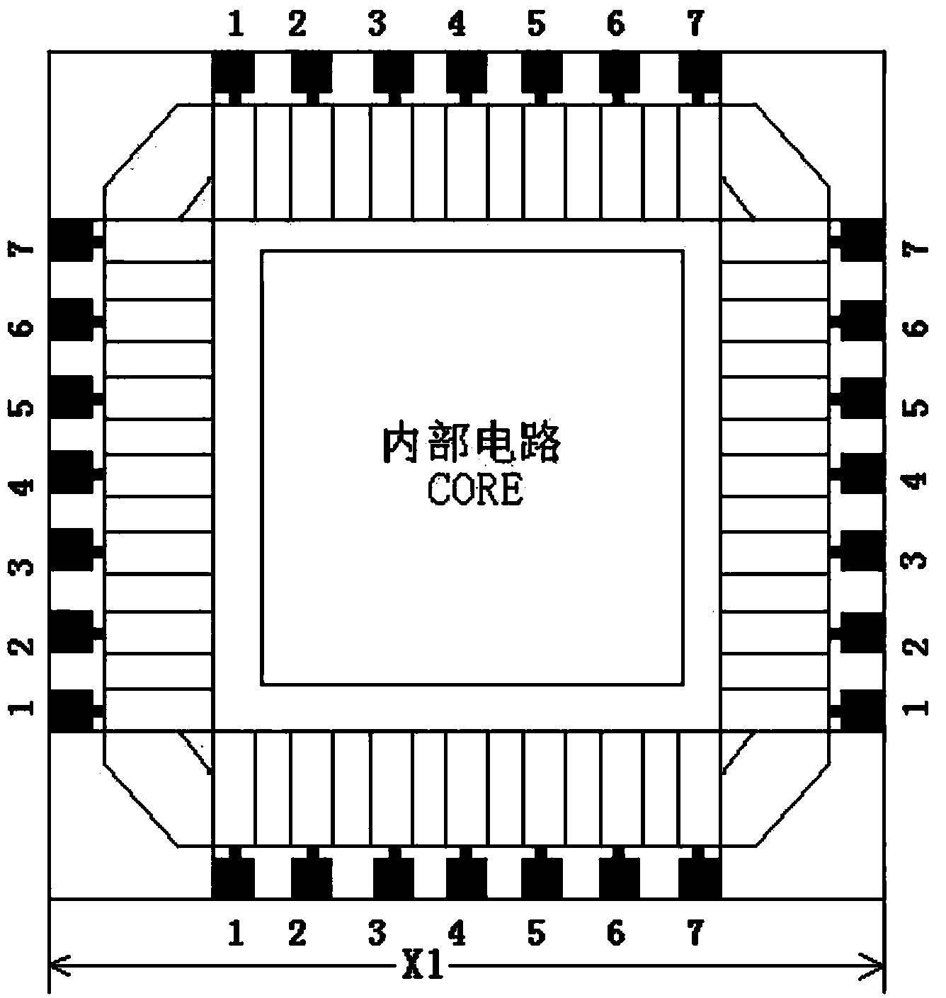 Chip bonding pad layout design method suitable for multiple different encapsulation requirements