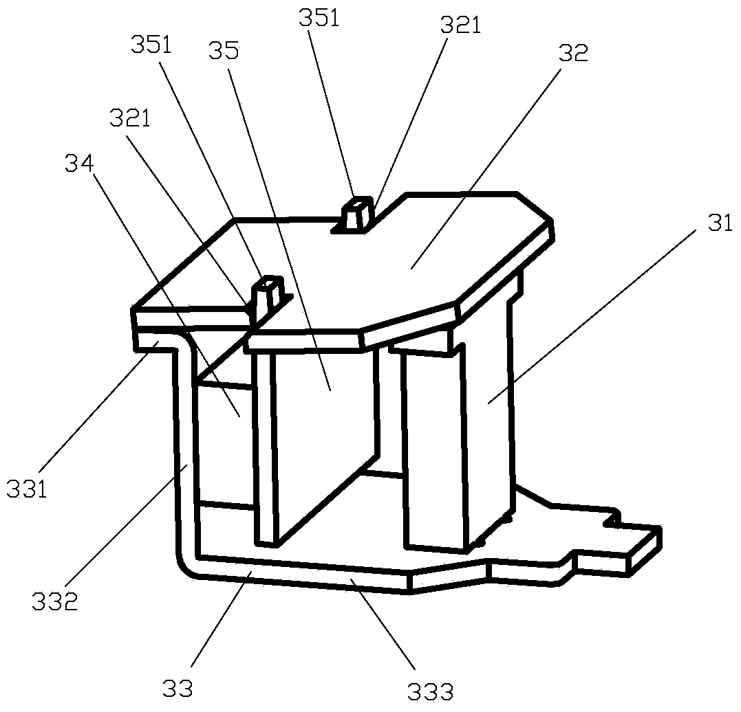 Clapper-type double-magnetic circuit magnetic latching relay