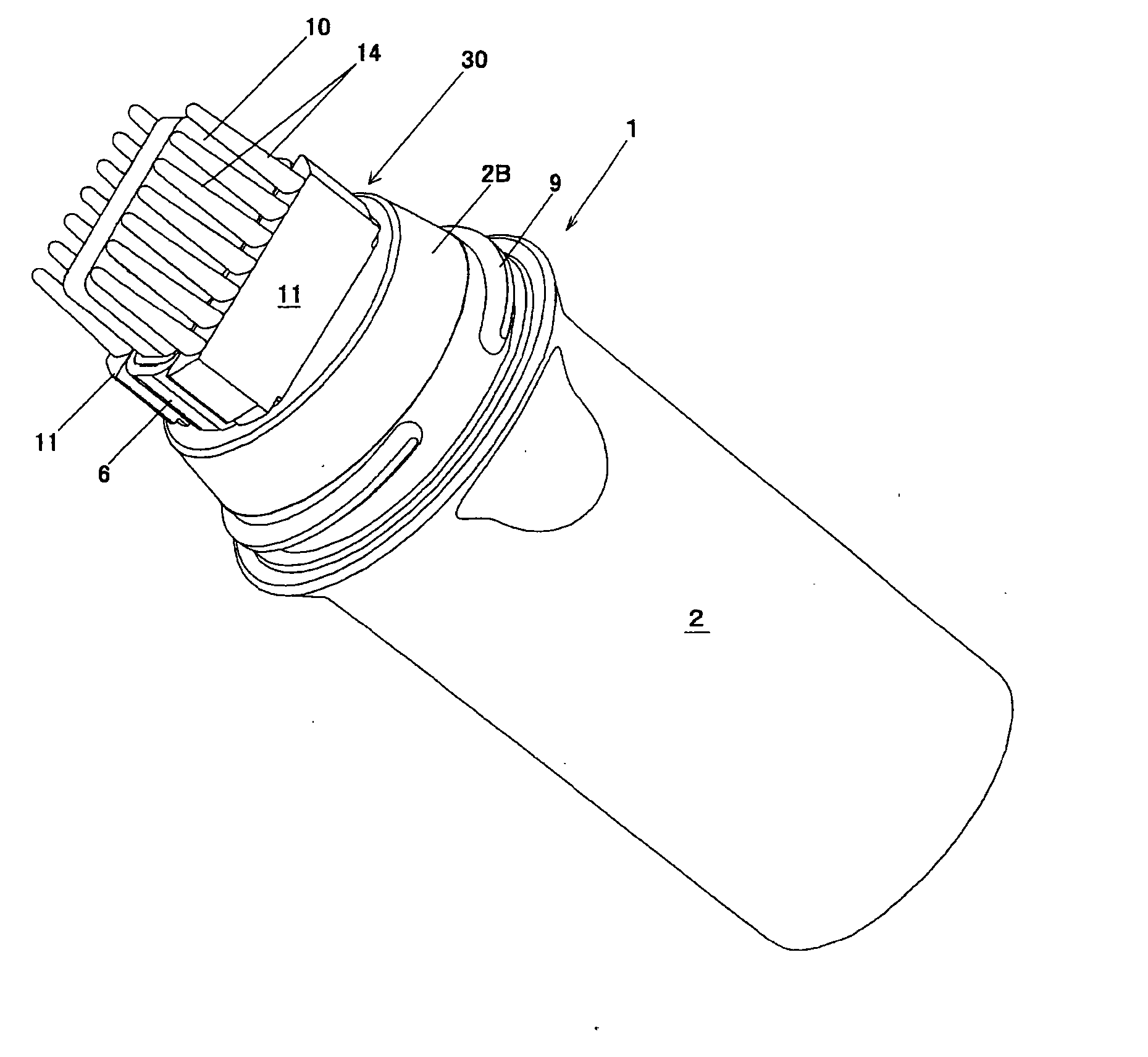 Coater for Hair and Cosmetic Paint Container with the Coater