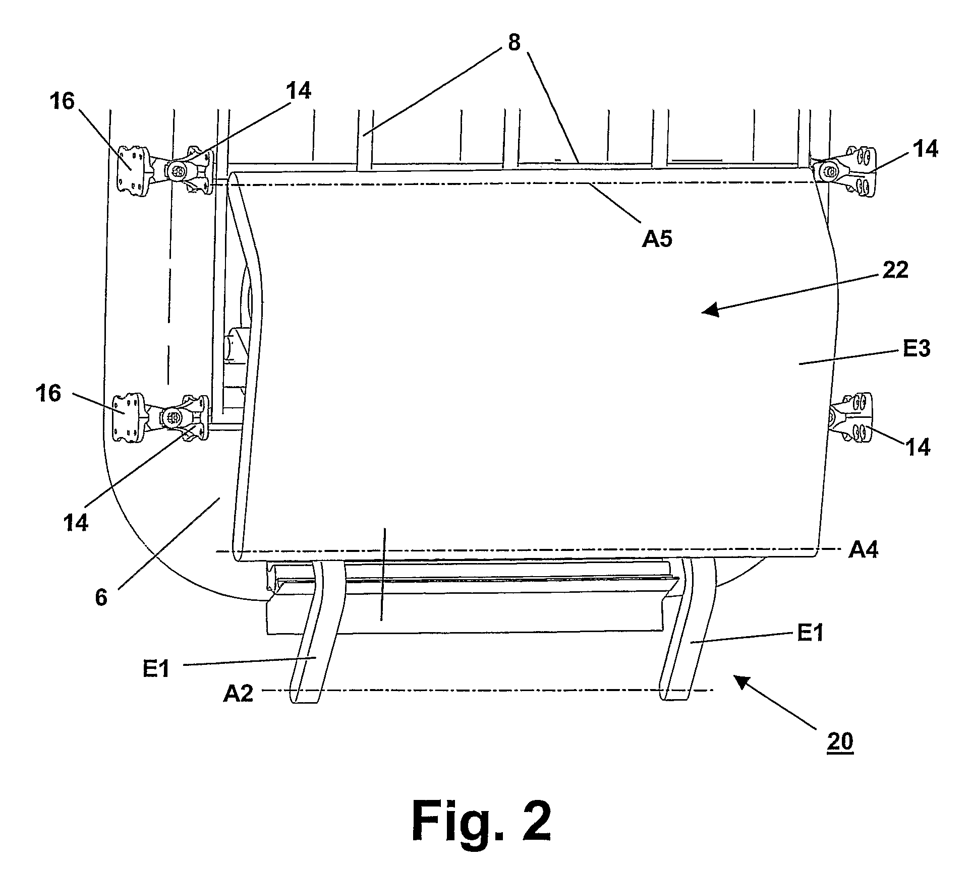 Aircraft door arrangement with an aircraft door that swings by 180 degrees