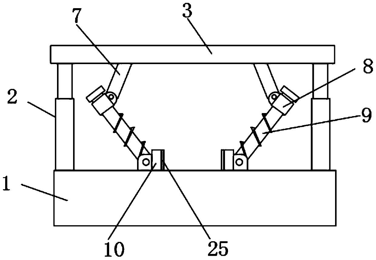 Machining-stable steel structure cutting device