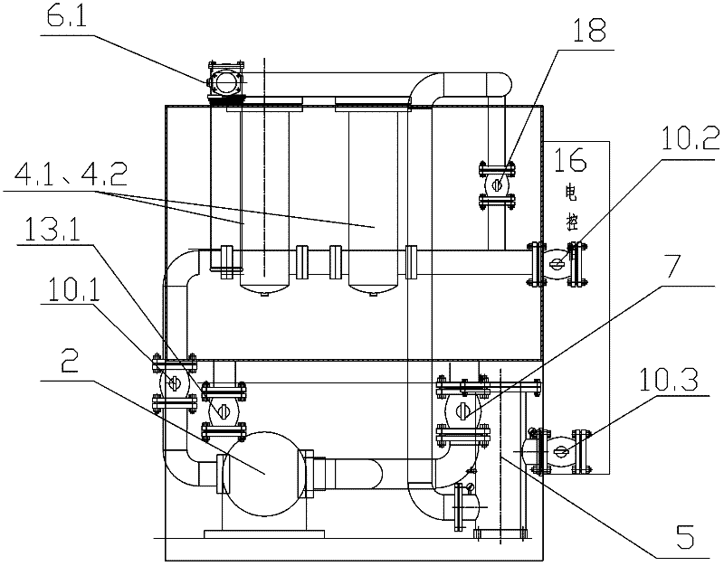 Compact efficient modularized oil flushing device