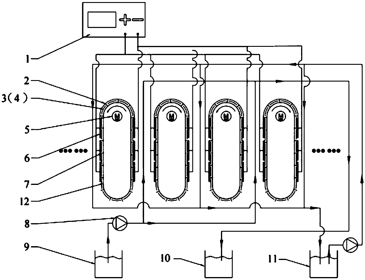 Rotary continuous capacitive deionizing desalting device