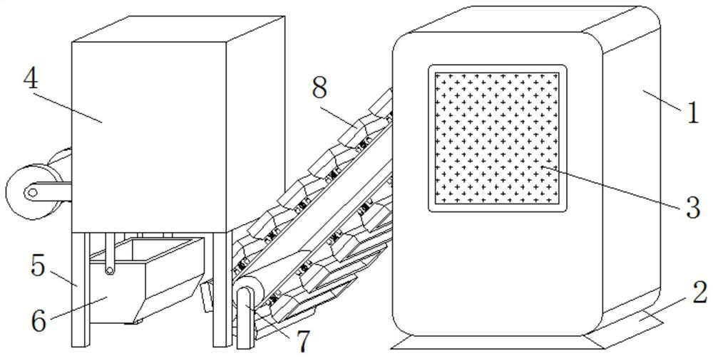 Charging mechanism of vanadium-nitrogen alloy processing equipment