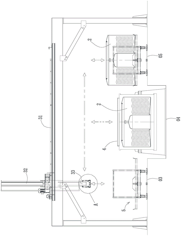 Inner cage conveying mechanical hand