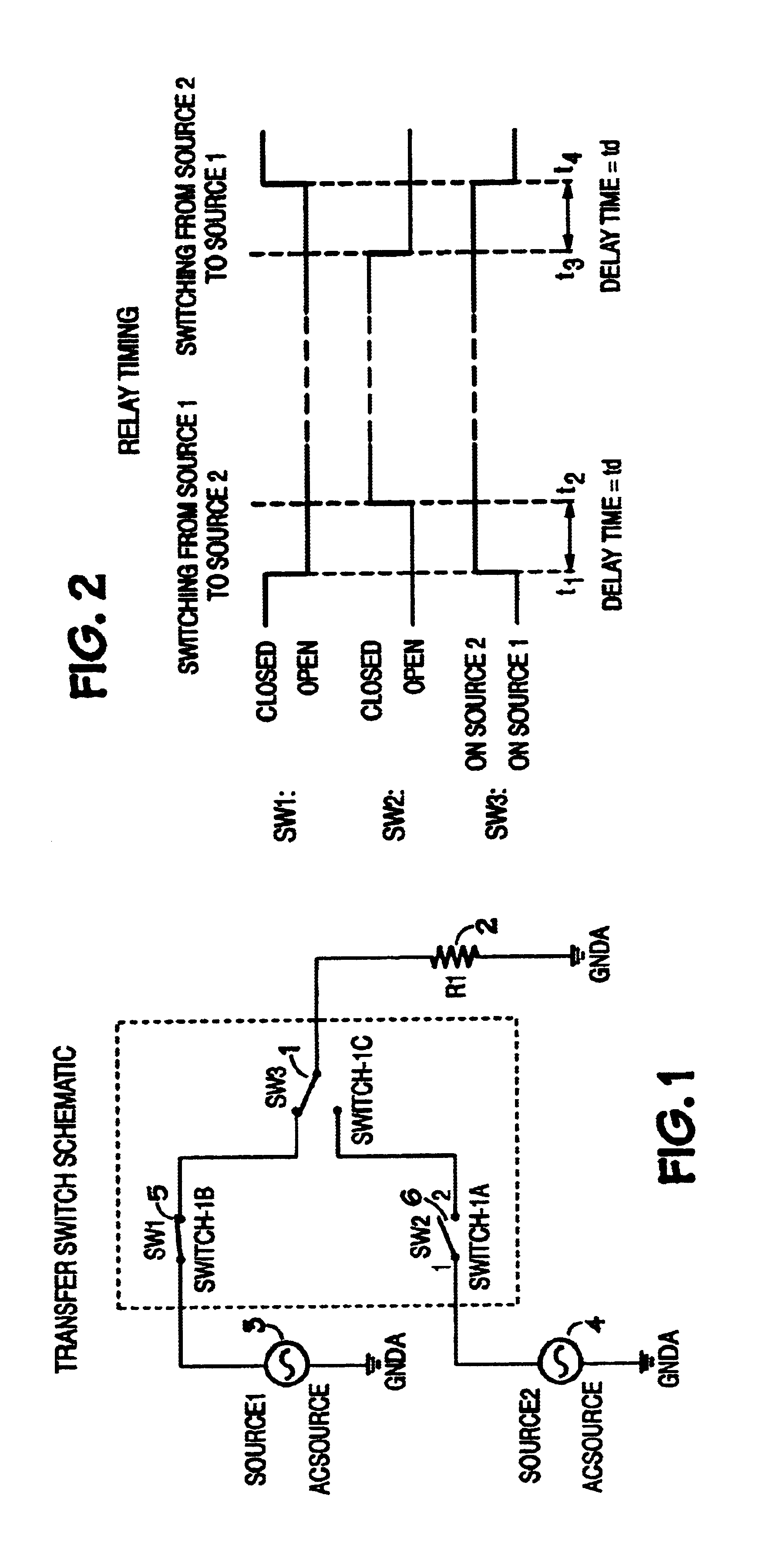 Method and apparatus for transfer control and undervoltage detection in an automatic transfer switch