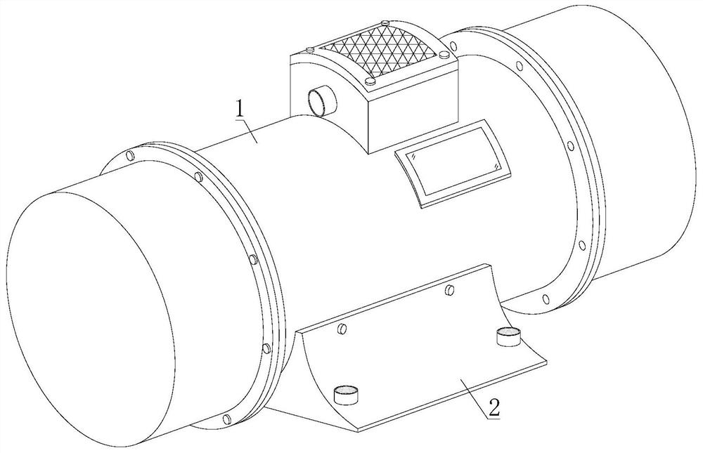 Medicinal material screening vibration motor