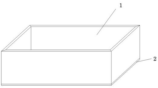 Bamboo board for box body combination and manufacturing method thereof