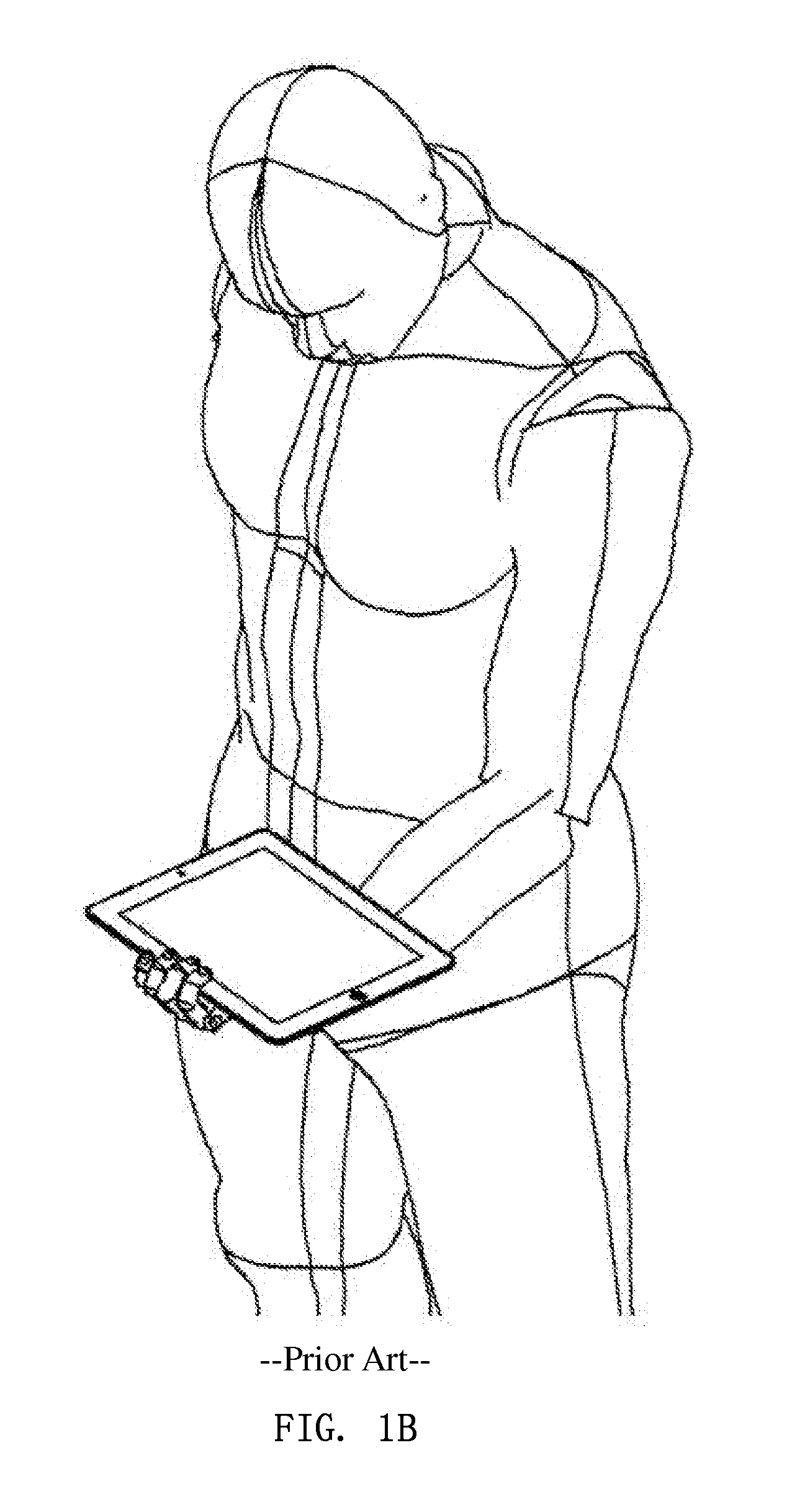 Cover with handle structure for facilitating hold a device and method of using the same