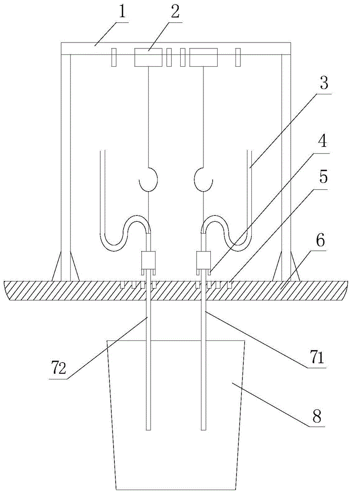 Surging molten iron slag-off method